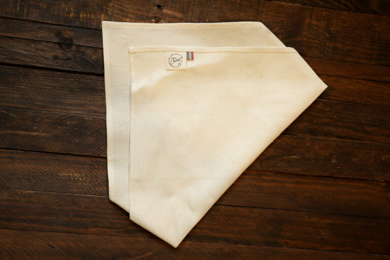 by l'Effet Clochette - Serviettes artisanales pur coton ou lin ancien 100% revalorisé