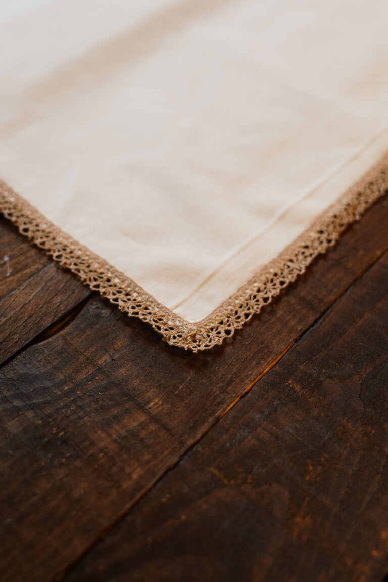 by l'Effet Clochette - Serviettes artisanales pur coton ou lin ancien 100% revalorisé
