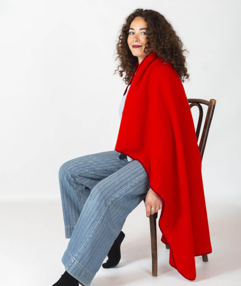 Ardelaine - Plaid tricoté en laine mérinos - Coloris Unis