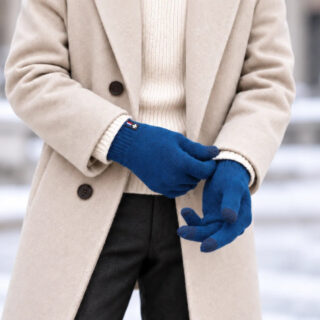 Ensemble pure laine mérinos homme : écharpe et gants – Bleu Paon Verdon par la marque PALÂBA PALÂBA - Ensemble pure laine mérinos homme : écharpe et gants – Bleu Paon Verdon