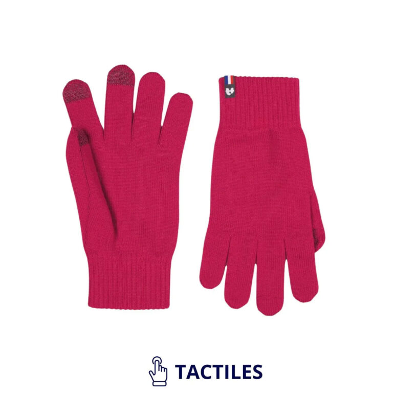 PALÂBA - Ensemble pure laine mérinos femme : écharpe et gants – Fuchsia Rosière