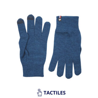 Gants laine mérinos homme – Bleu Paon Verdon par la marque PALÂBA PALÂBA - Gants laine mérinos homme – Bleu Paon Verdon