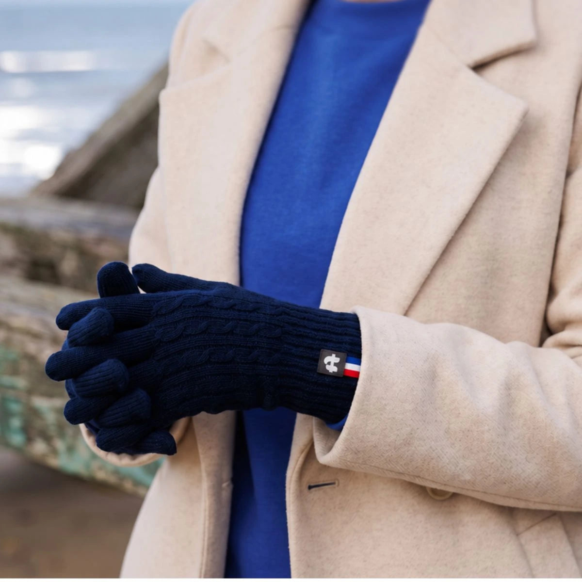 gants torsades laine merinos femme marine leman palaba PALÂBA - Gants torsadés laine mérinos femme – Marine Léman – S/M