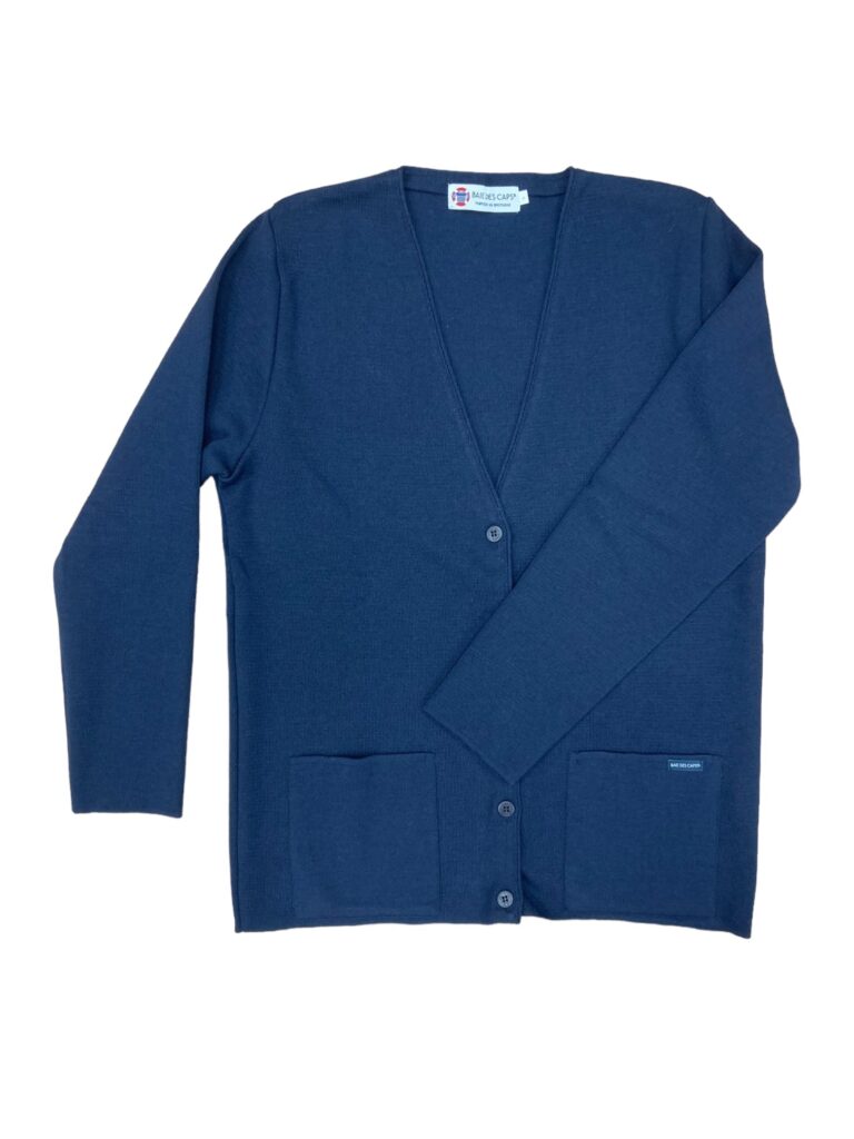 Baie des Caps - Gilet col V "Bernic" 50% laine – Marine / XL