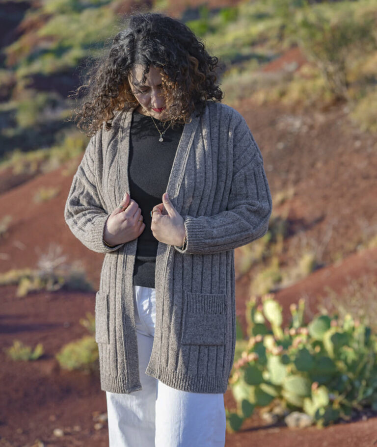 Ardelaine - Gilet long en laine - Aulnière