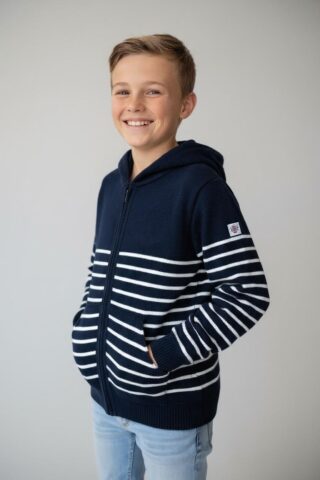 Gilet Marin « Gwenn » par la marque Baie des Caps Baie des Caps - Gilet Marin « Gwenn »