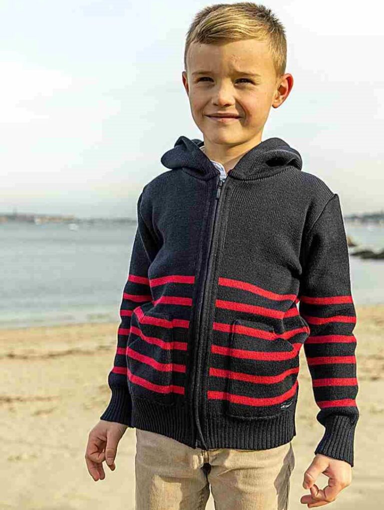 Baie des Caps - Gilet Marin "Gwenn" – Bleu Marine / 4A