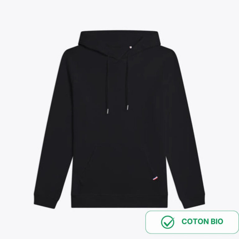 PALÂBA - Sweat à capuche noir femme molletonnée – XL
