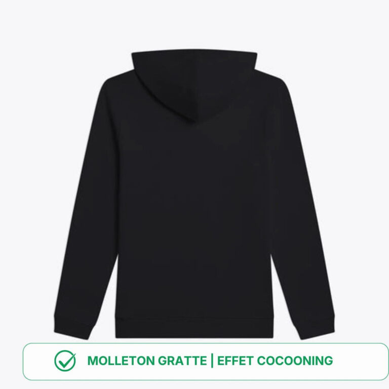 PALÂBA - Sweat à capuche noir femme molletonnée – XL