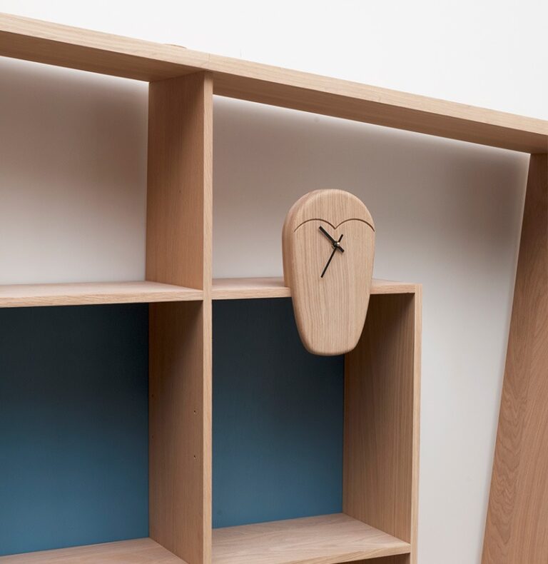 Drugeot.com - Horloge HIBOU – vernis-mat-finition-standard