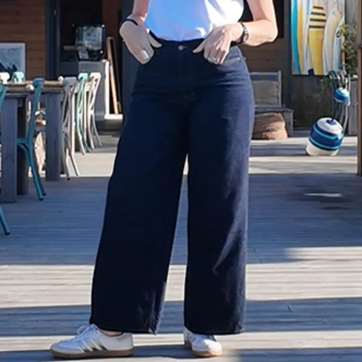 jean large femme brut denim 1 PALÂBA - Jean brut large femme – 44
