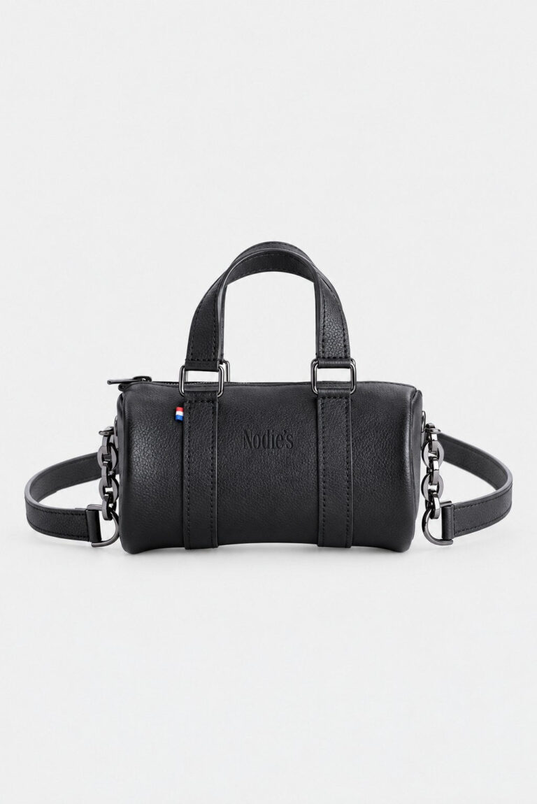 jim nano noir graine packshot Nodies's - Jim nano - cuir noir grainé