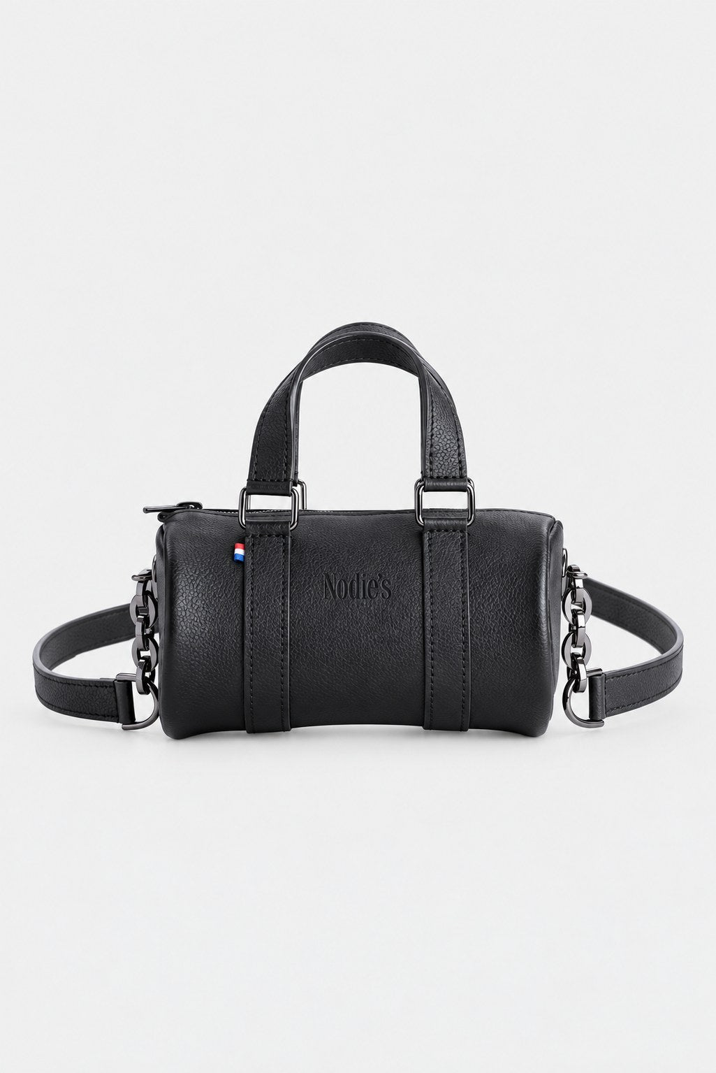 jim nano noir graine packshot Nodies's - Jim nano - cuir noir grainé