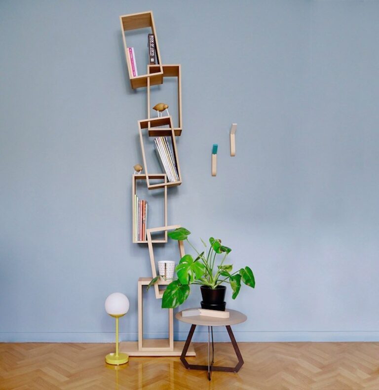 Drugeot.com - Bibliothèque KAO SIMPLE – teinte-noyer-finition