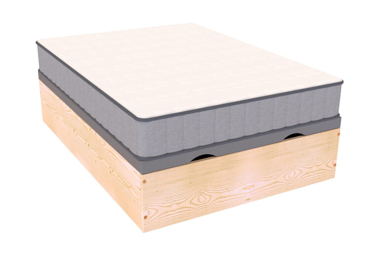 ABC MEUBLES - Lit coffre 160x200 rangement XL