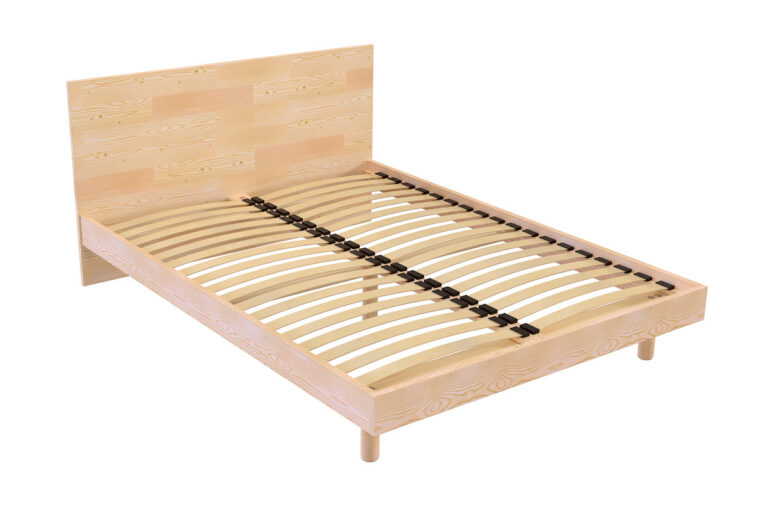 lit viking style scandinave bois naturel 8 ABC MEUBLES - Lit scandinave viking 140x190 en bois massif