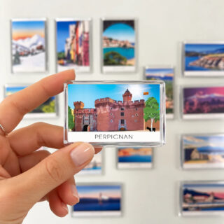 Magnet Perpignan Castillet – Âne catalan par la marque Foliove Foliove - Magnet Perpignan Castillet – Âne catalan