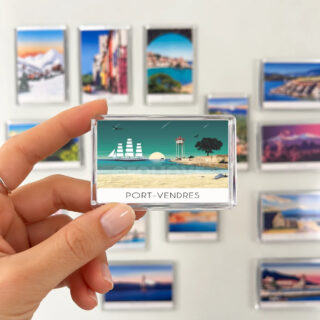 Magnet Port-Vendres Voilier par la marque Foliove Foliove - Magnet Port-Vendres Voilier