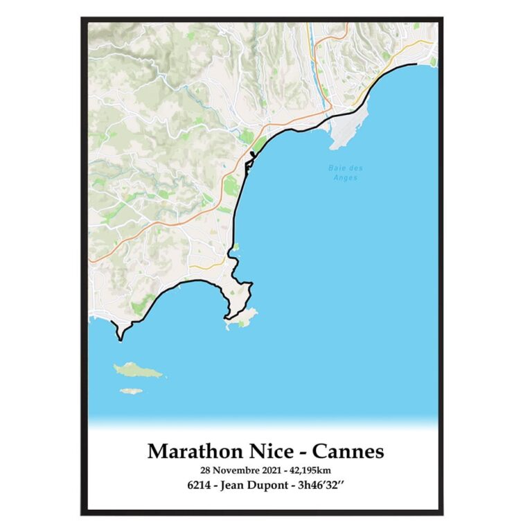 The Post Trace - Affiche Marathon Nice Cannes