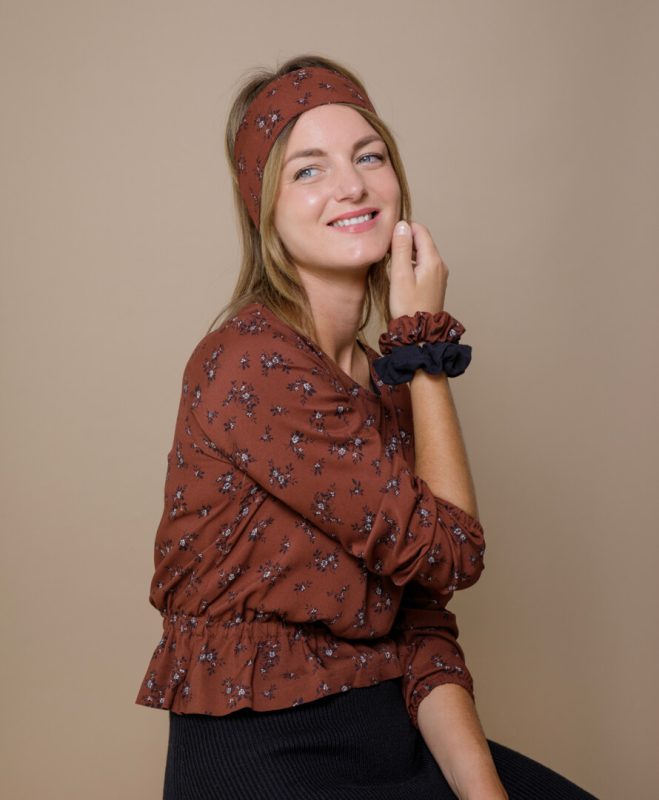 April & C. - Blouse Ambre - Châtaigne – l-xl