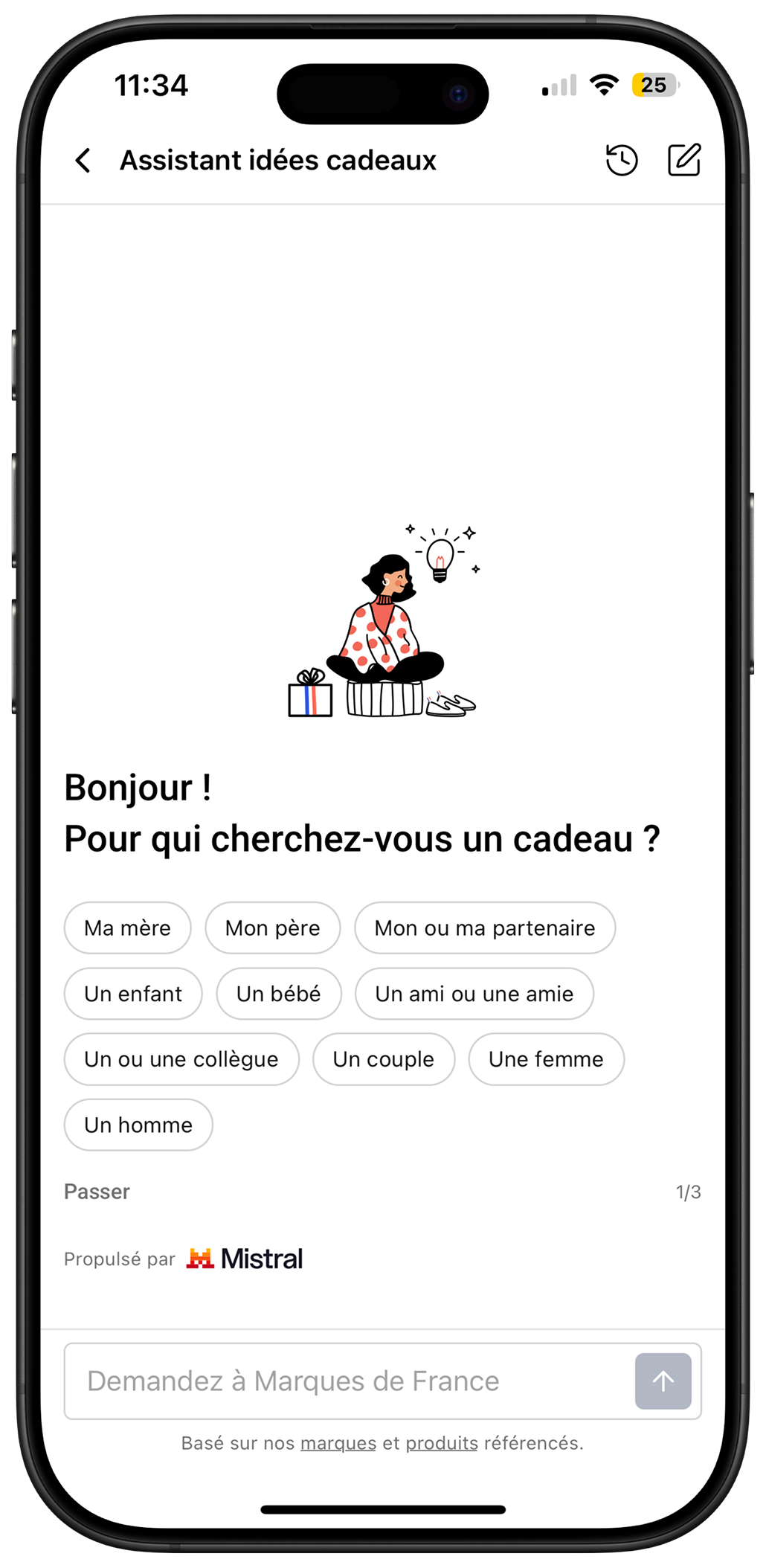 Marques de France - Assistant IA idées cadeaux