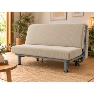 Matelas BZ velours côtelé beige – mousse HR 35 kg/m³ par la marque L’Atelier de Morphée L’Atelier de Morphée - Matelas BZ velours côtelé beige – mousse HR 35 kg/m³