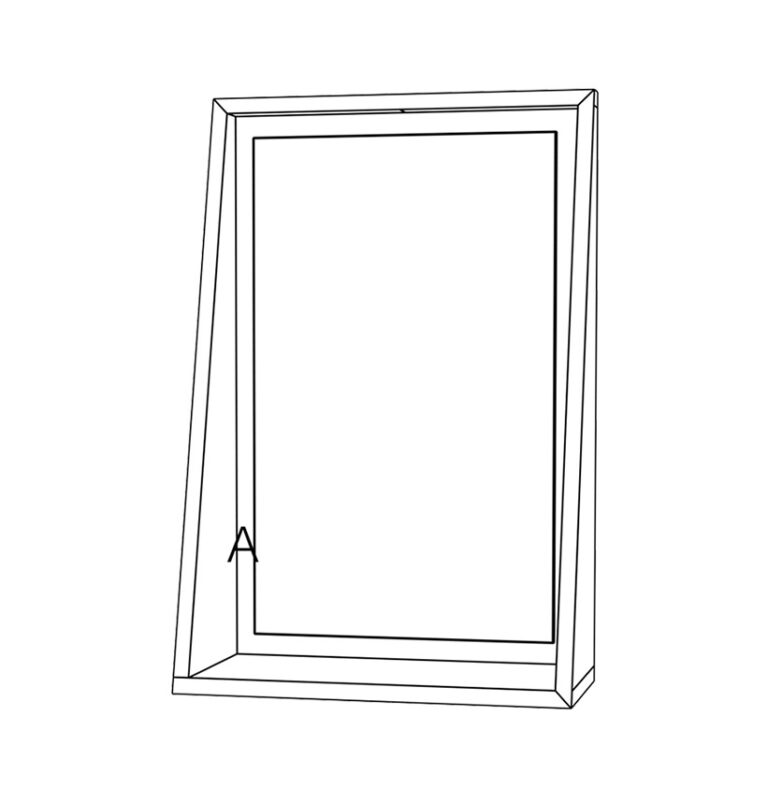 Drugeot.com - Miroir FLOAT avec tablette – vert-sauge