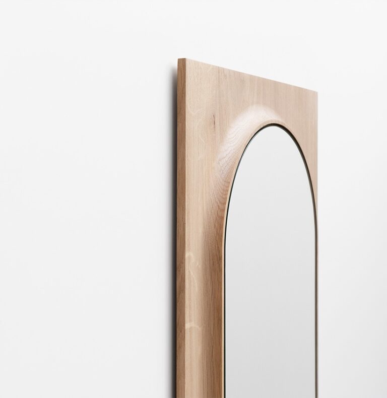 Drugeot.com - Miroir CIRCUIT Ovale – teinte-noyer-finition