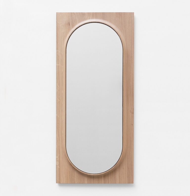 Drugeot.com - Miroir CIRCUIT Ovale – teinte-noyer-finition