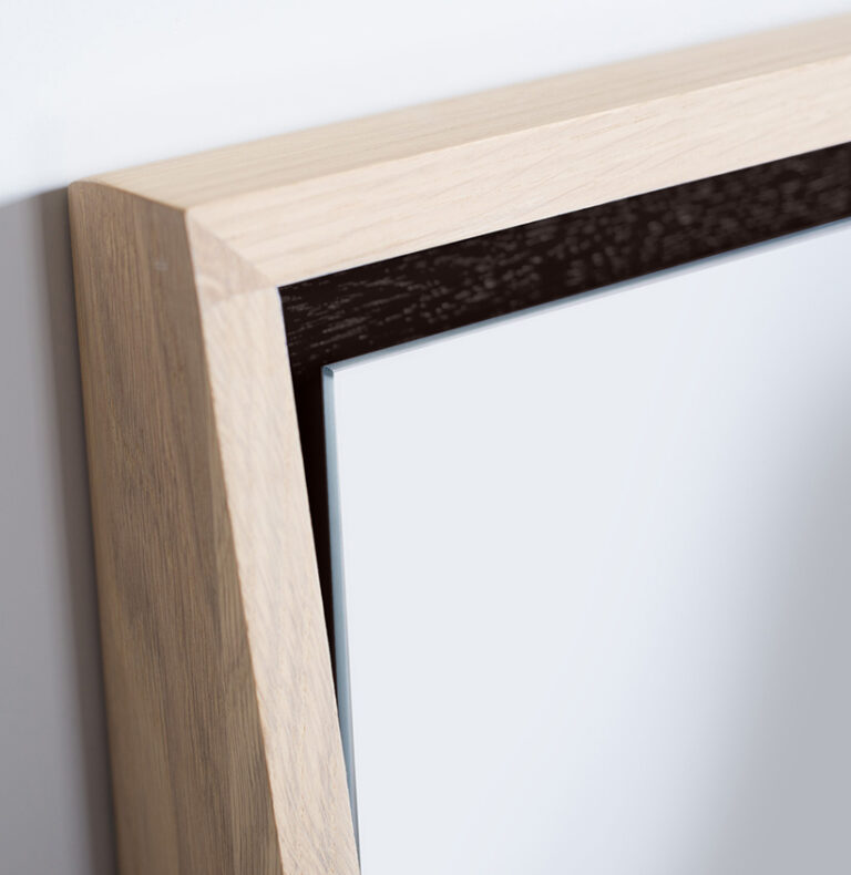 Drugeot.com - Miroir FLOAT avec tablette – vert-sauge