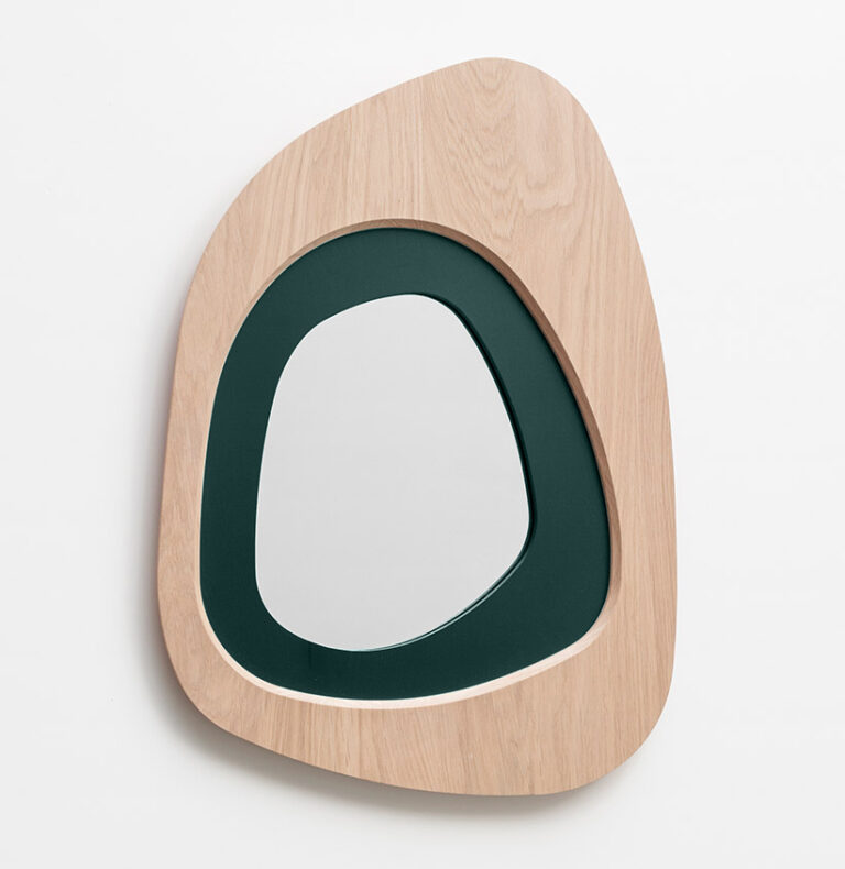 Drugeot.com - Miroir GALET – vert-sauge