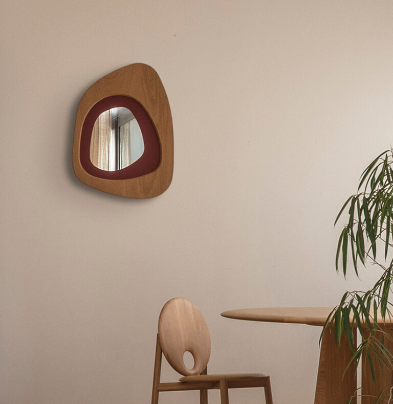 Drugeot.com - Miroir GALET – vert-sauge