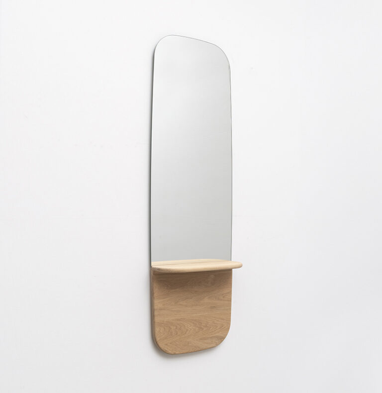 Drugeot.com - Miroir TÉHÈME Vertical – teinte-noyer-finition