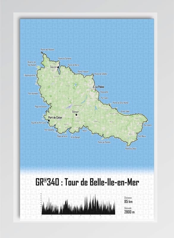 The Post Trace - Puzzle Tour de Belle Île - GR®340