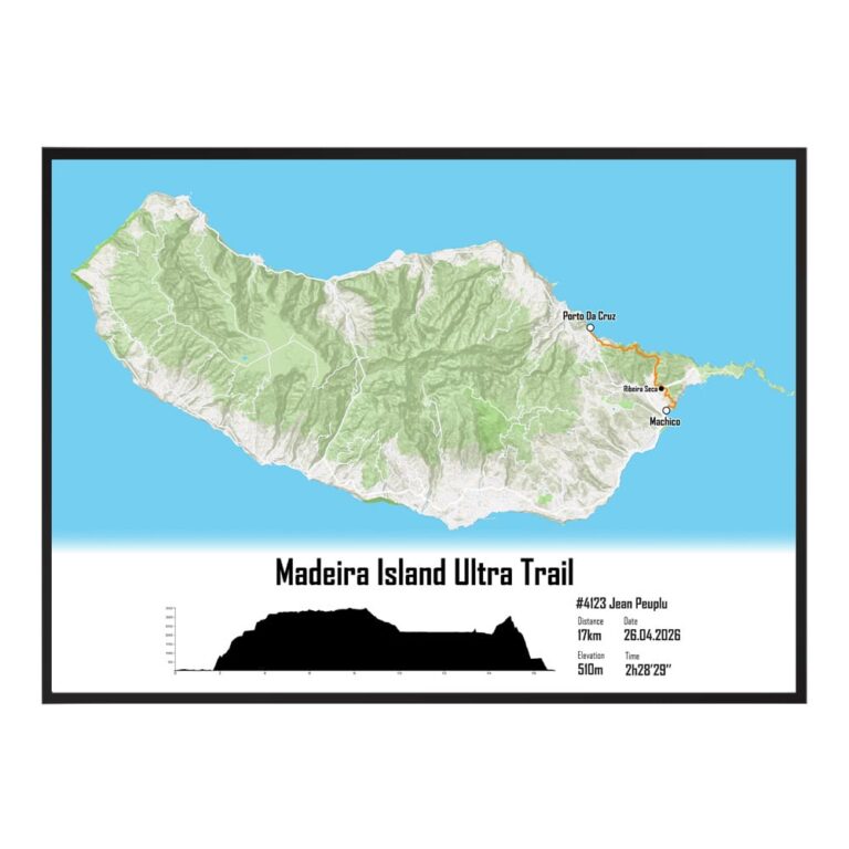 The Post Trace - Affiche MIUT® - Madeira Island Ultra Trail
