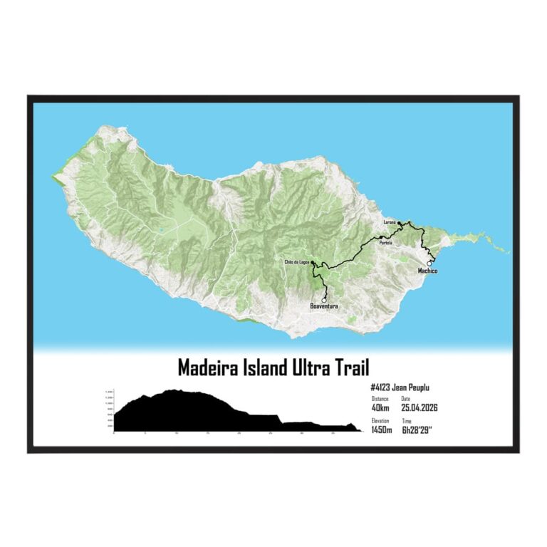 The Post Trace - Affiche MIUT® - Madeira Island Ultra Trail