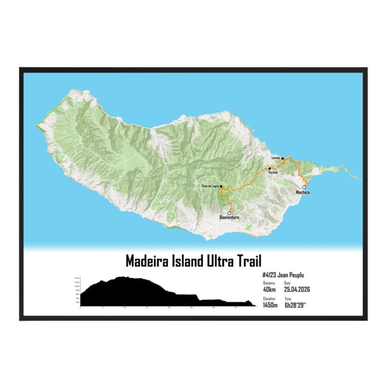 The Post Trace - Affiche MIUT® - Madeira Island Ultra Trail