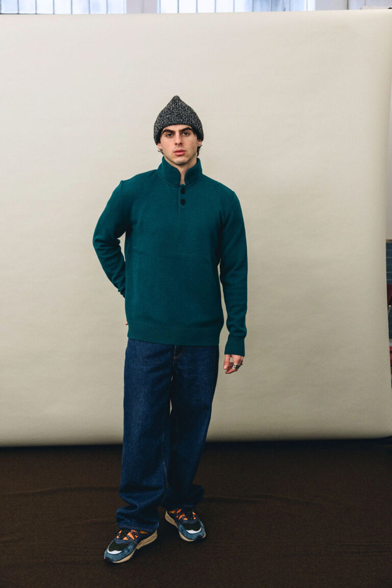100% Laine Mérinos - pull MONTAGNE Emerald Green – XL