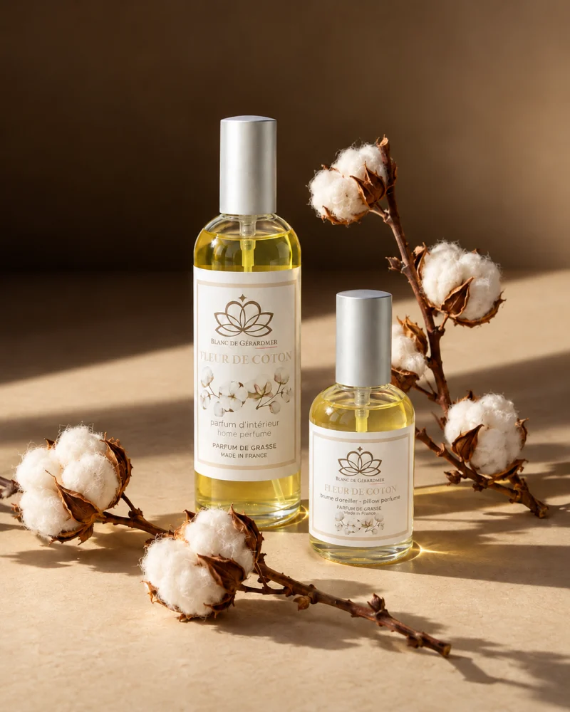 parfum d interieur fleur de coton Blanc de Gerardmer - Parfum d'intérieur fleur de coton