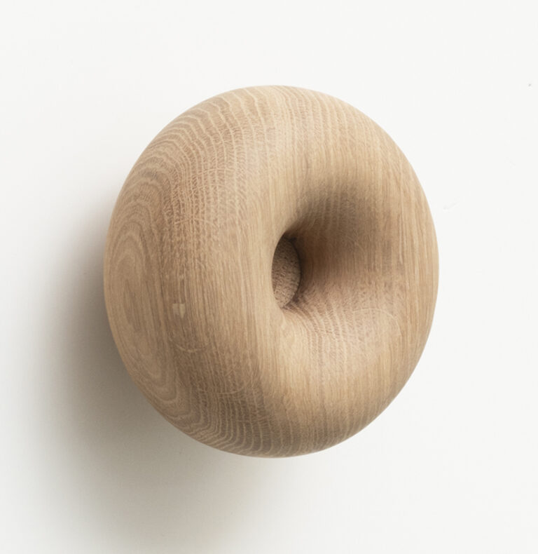 patere ronde dounut Drugeot.com - Patère DONUT – teinte-noyer-finition