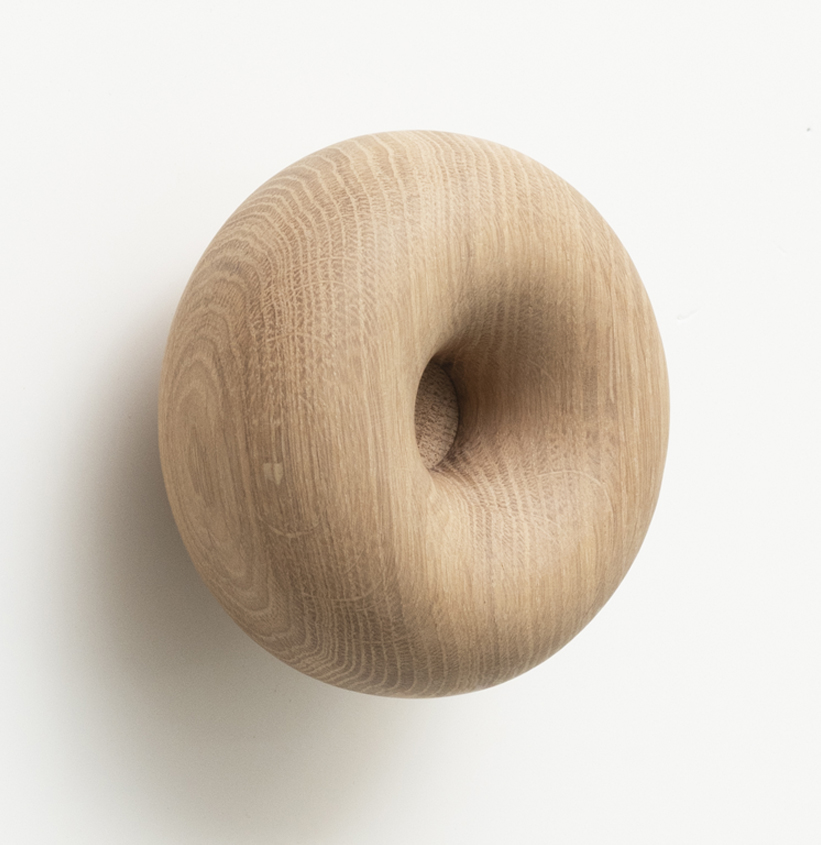 patere ronde dounut Drugeot.com - Patère DONUT – teinte-noyer-finition