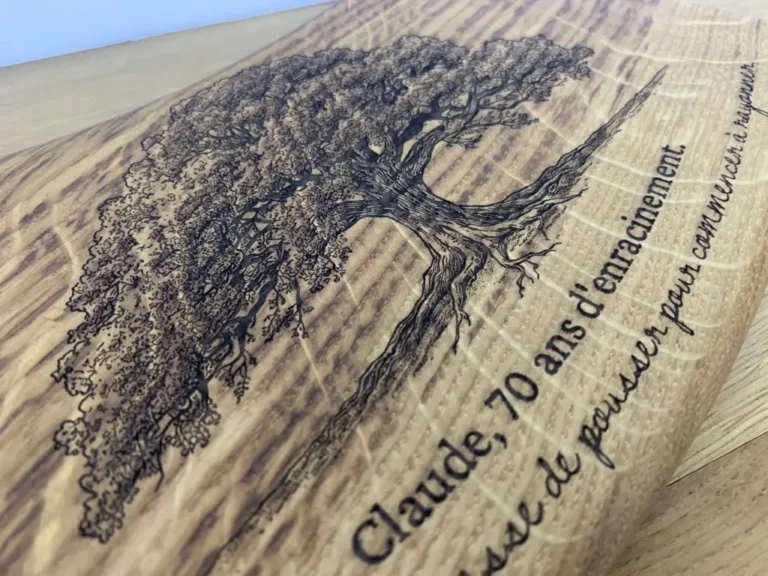 gravure personnalisée – Composition de notre cru d'après vos envies