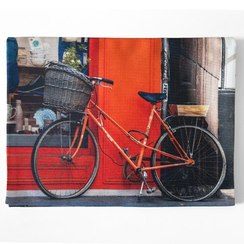 pochette a livre paris velo orange MARON BOUILLIE - Pochette à livre Paris "Vélo Orange" – Portrait – 19 × 24 cm