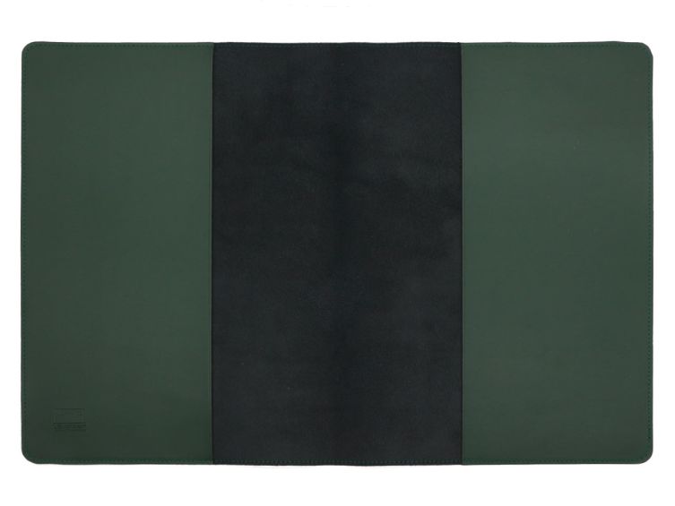 Lavoisier Maroquinier - Protège cahier 24.5x30 en cuir - PH511 Vert