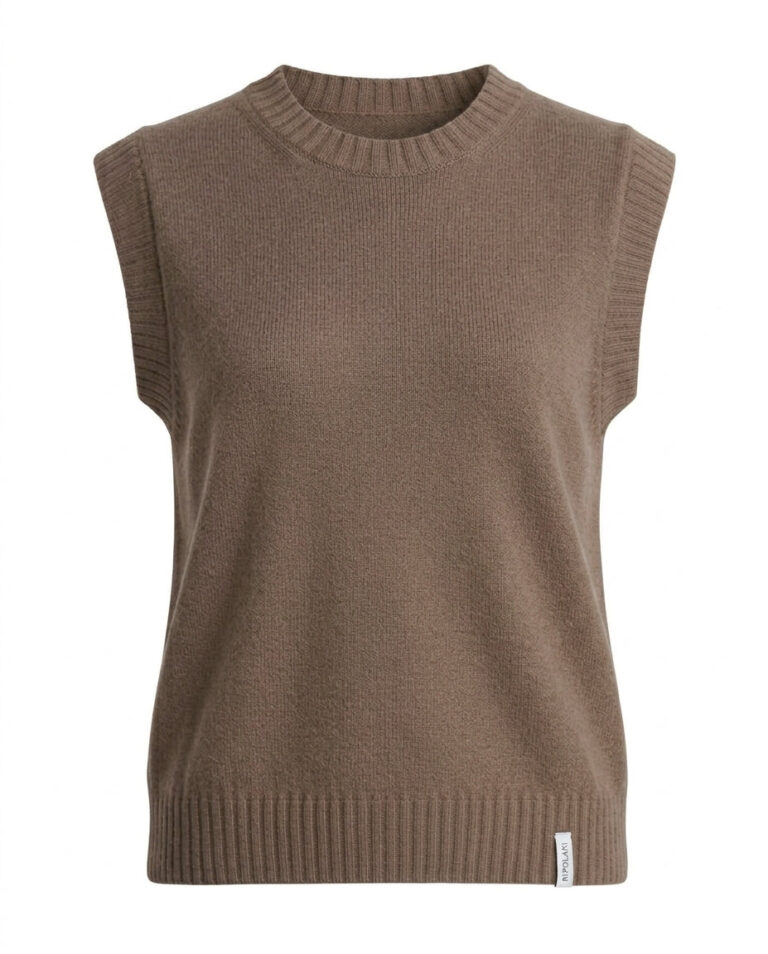 PIPOLAKI - Pull sans manche - Barbara – Merlot / L