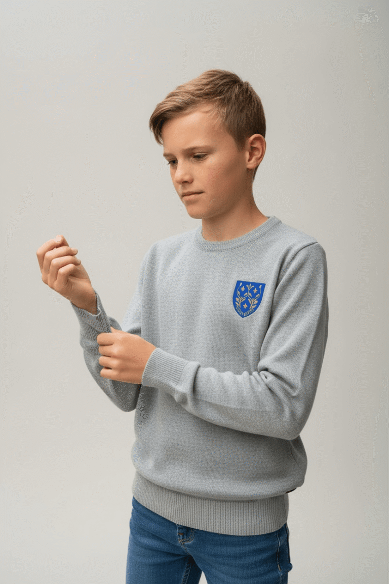 Baie des Caps - Pull col R "Mael" – Rouge / 14A