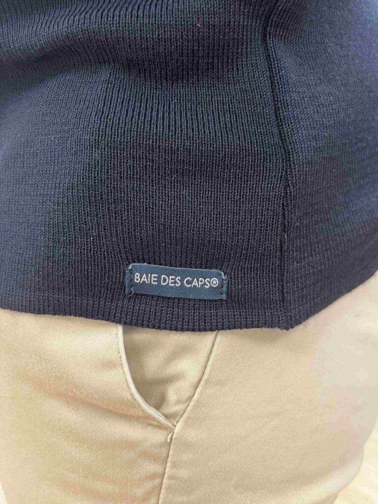 Baie des Caps - Pull col rond "Alizée" 100% laine mérinos – Marine / 2 (S)