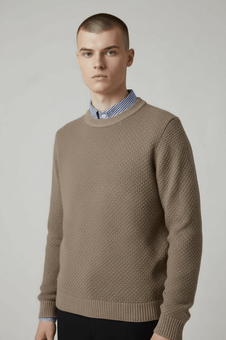Baie des Caps - Pull col rond "Fanch" 12-16 ans – Marine / XS