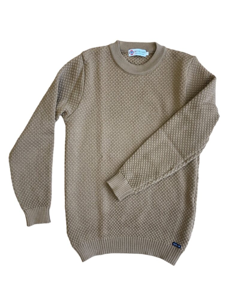 Baie des Caps - Pull col rond "Fanch" 12-16 ans – Camel / S