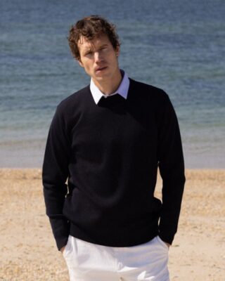 Baie des Caps - Pull col Rond « Hélice » 100% laine vierge